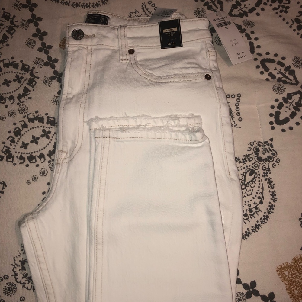 Abercrombie Simone White Jeans